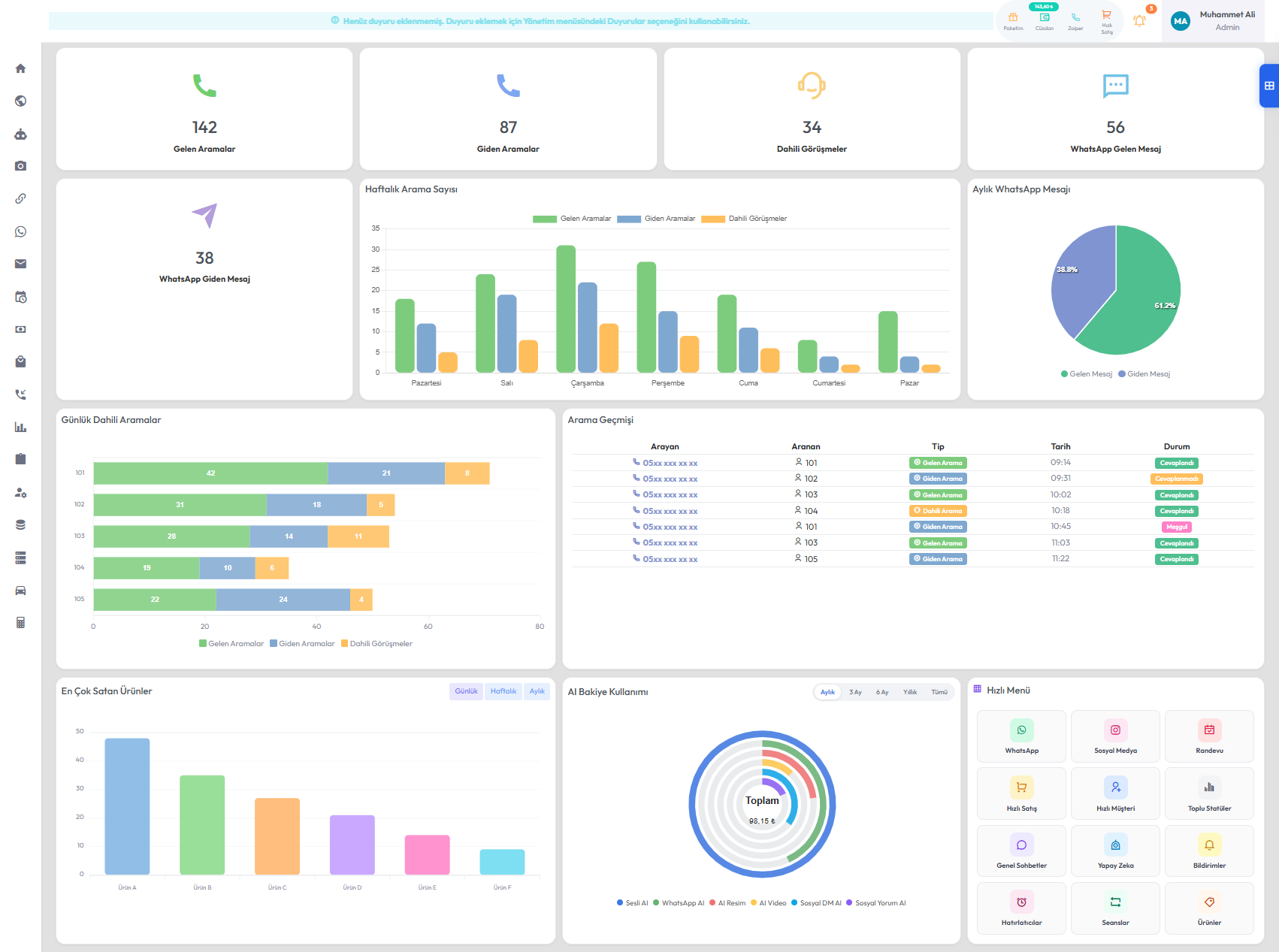 Nerosis Platform Dashboard